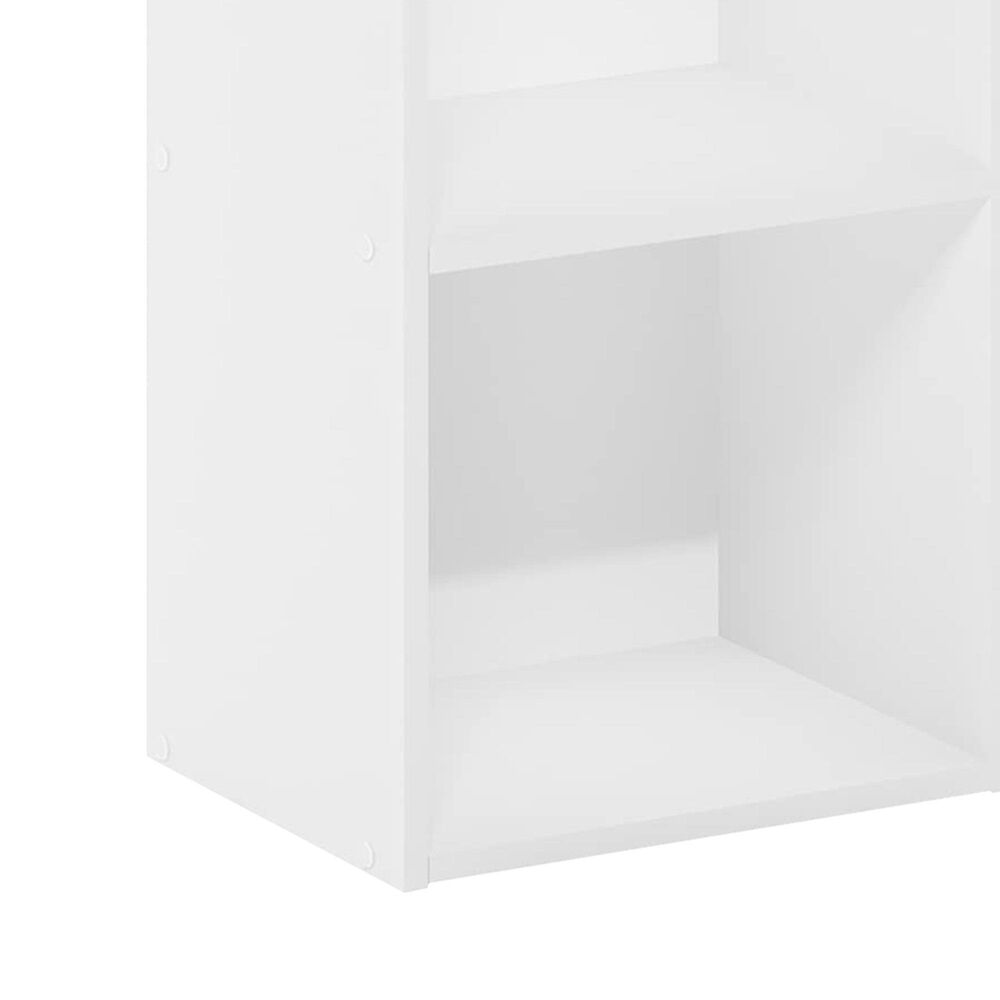 HOMLUX 3-Tier Open Shelf Bookcase in White, , large