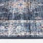 Central Oriental Rugease Velveteen Raquel Navy and Light Blue 2"3" x 6" Runner, , large