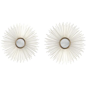 Ashley Doniel Accent Mirror Set In Antique Gold Finish (Set Of 2), , large
