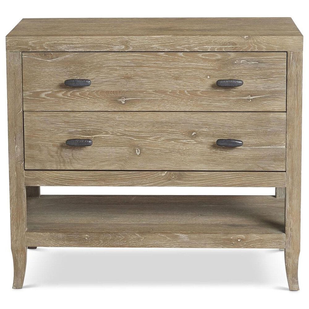 Bernhardt Tribeca 2-Drawer Nightstand with Shelf in Aurum, , large