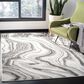 Safavieh Craft CFT819G 5"3" x 7"6" Grey and Silver Area Rug, , large