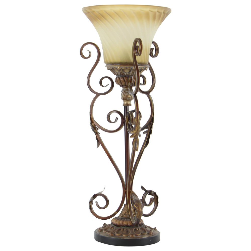 Maple and Jade 29&quot; Mediterranean Uplight in Dark Brown &#40;Set of 2&#41;, , large