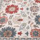 Central Oriental Rooted Champagne and Multicolor 5"3" x 7"7" Area Rug, , large