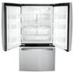 GE Appliances 4pc Kitchen Package with 21.9 Cu. Ft. French Door Refrigerator, 30" Freestanding Electric Range with Self-Clean, 1.6 Cu. Ft. Over-the-Range Microwave, and 30" Freestanding Electric Range with Self-Clean in Stainless Steel, , large