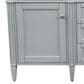 James Martin Vanities Brittany 60" Double Bathroom Vanity in Urban Gray with 3 cm Eternal Jasmine Pearl Quartz Top, , large