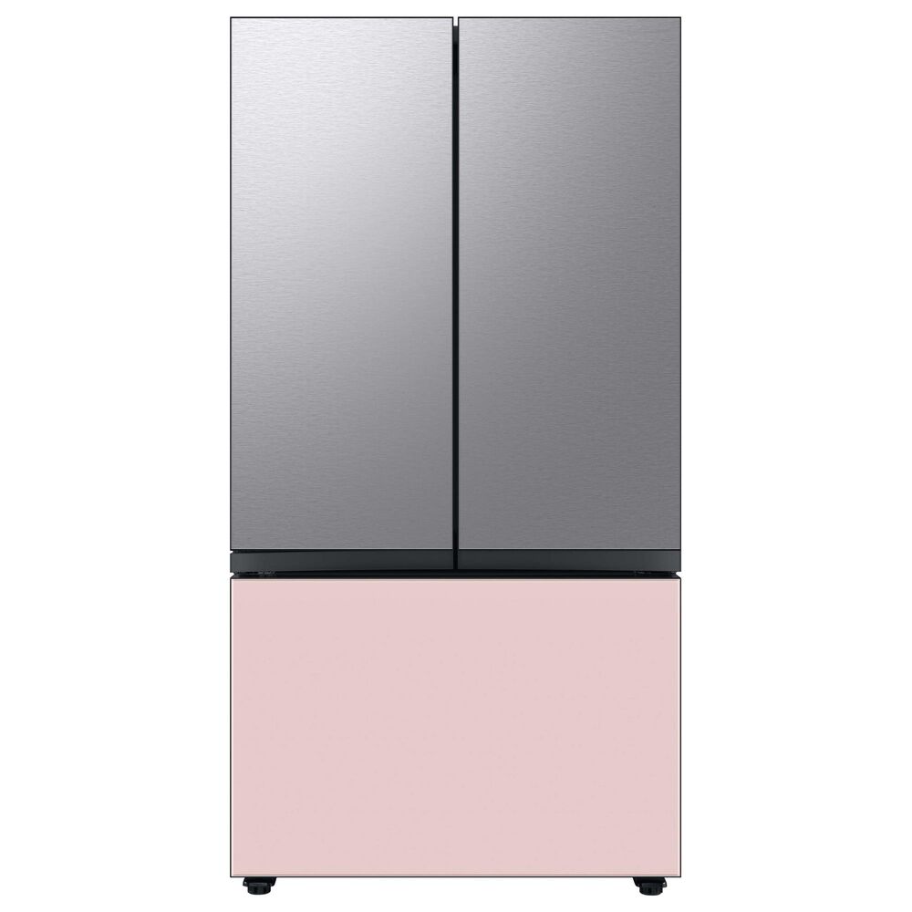 Samsung Bespoke Bespoke 3-Door French Door Refrigerator Top Panel in Stainless Steel, , large