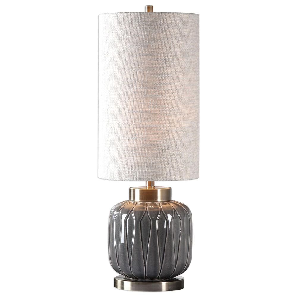 Uttermost Zahlia Table Lamp in Aged Grey, , large