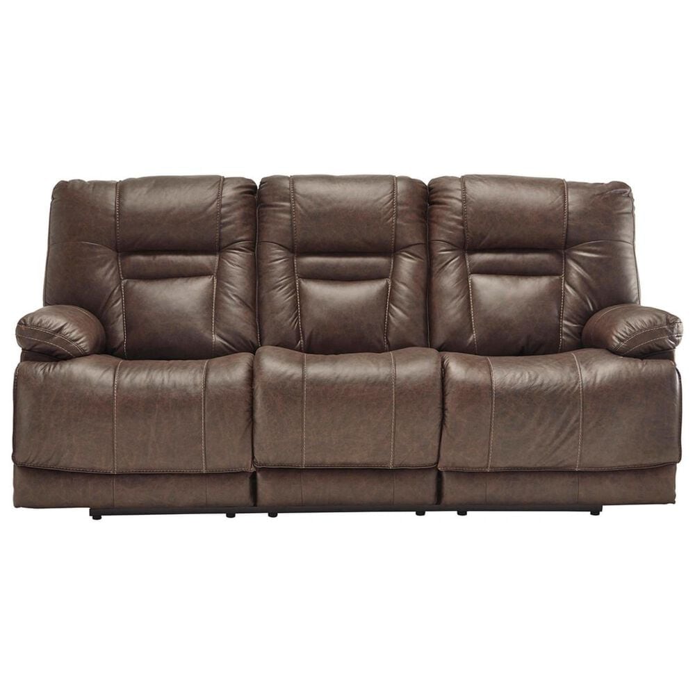 Ashley Wurstrow Power Reclining Sofa with Adjustable Headrest in Umber, , large