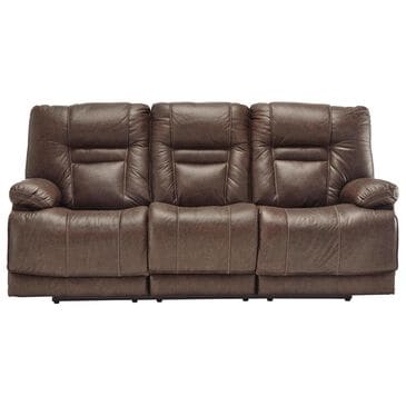 Ashley Wurstrow Power Reclining Sofa with Adjustable Headrest in Umber, , large