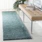 Safavieh August Shag 2"3" x 8" Aqua Runner, , large
