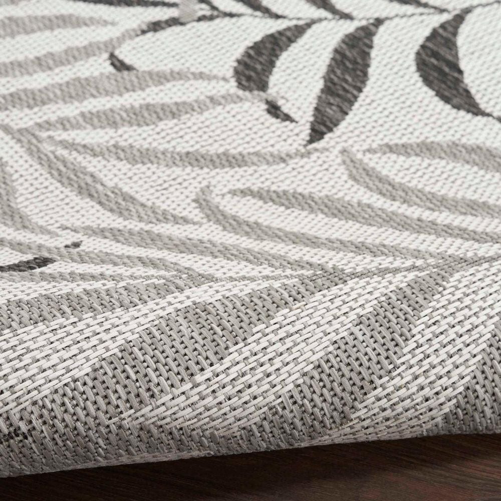 Nourison Garden Oasis Nature Grey 6&#39; x 9&#39; Indoor/Outdoor Area Rug, , large