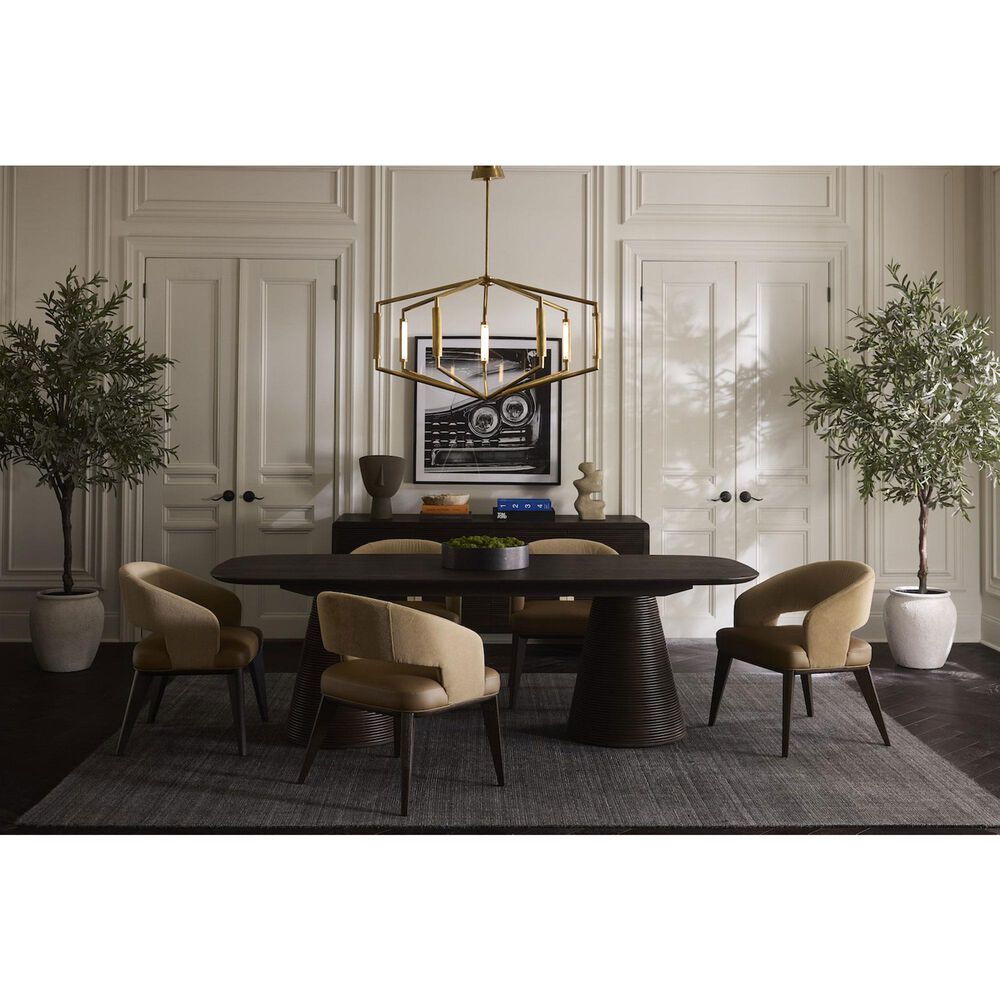 Alder &amp; Tweed Creighton Dining Table in Medium Cinder - Only Table, , large