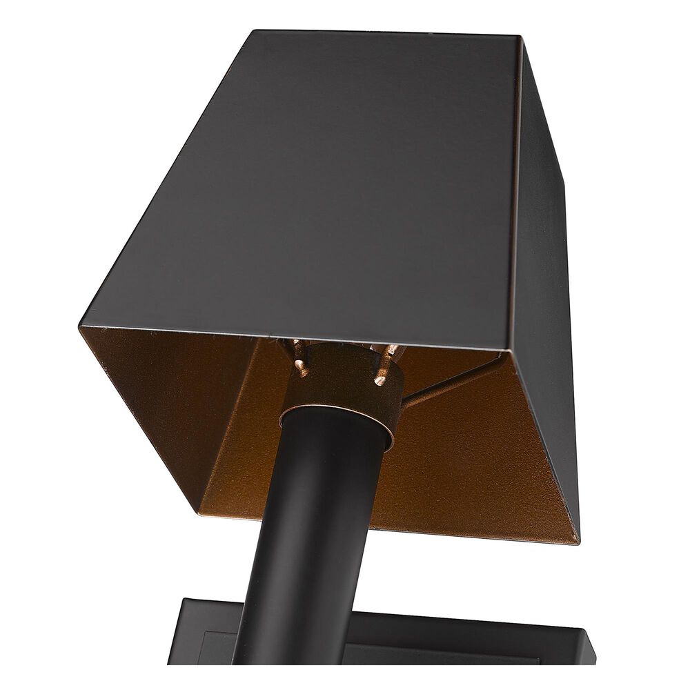 Golden Lighting Messina 1-Light Wall Sconce in Matte Black, , large
