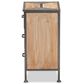 Baxton Studio Laurel 3-Drawer End Table in Whitewashed Oak Brown and Antique Grey, , large