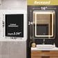 HOMLUX 16" x 24" Bathroom Medicine Cabinet with Mirror in Silver, , large