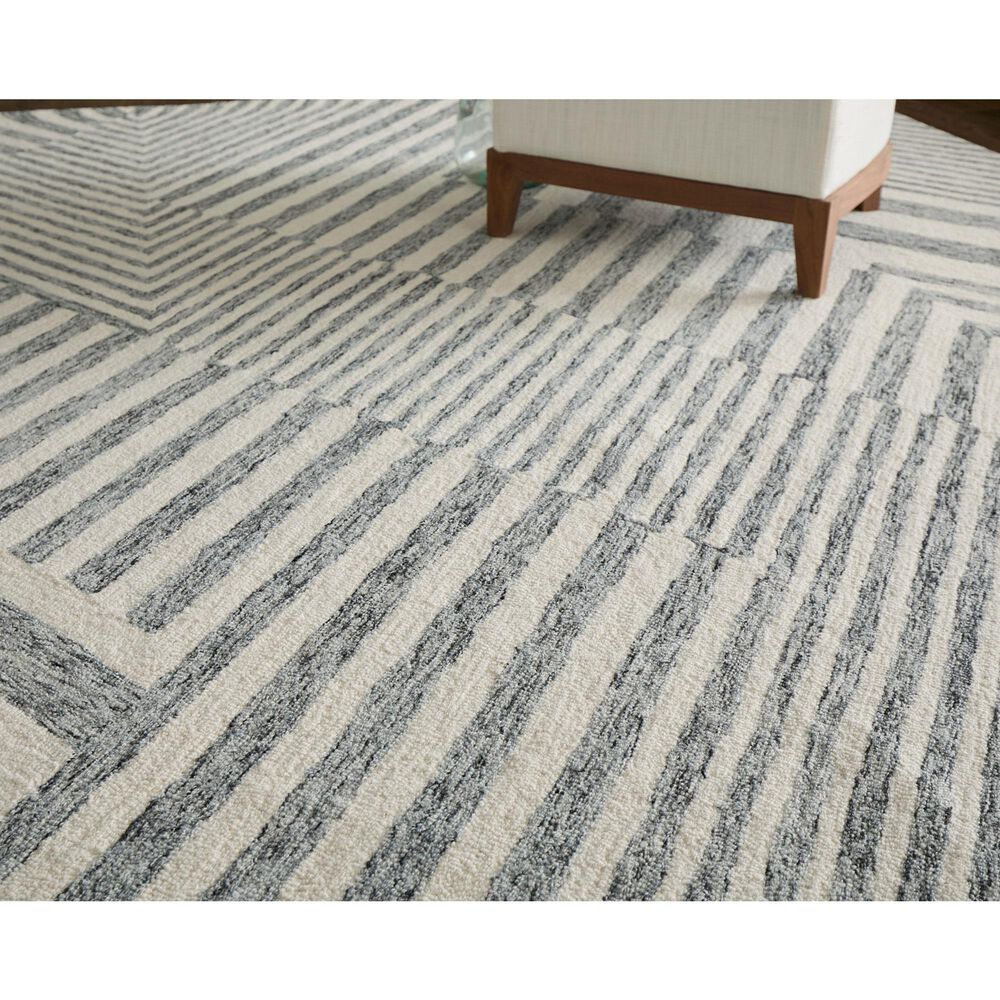 Feizy Wallace WAL8A42F Gray 9&#39; x 12&#39; Area Rug, , large