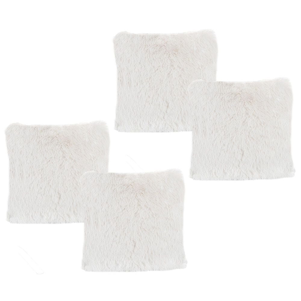 Timberlake 18" Square Throw Pillow in White (Set of 4), , large