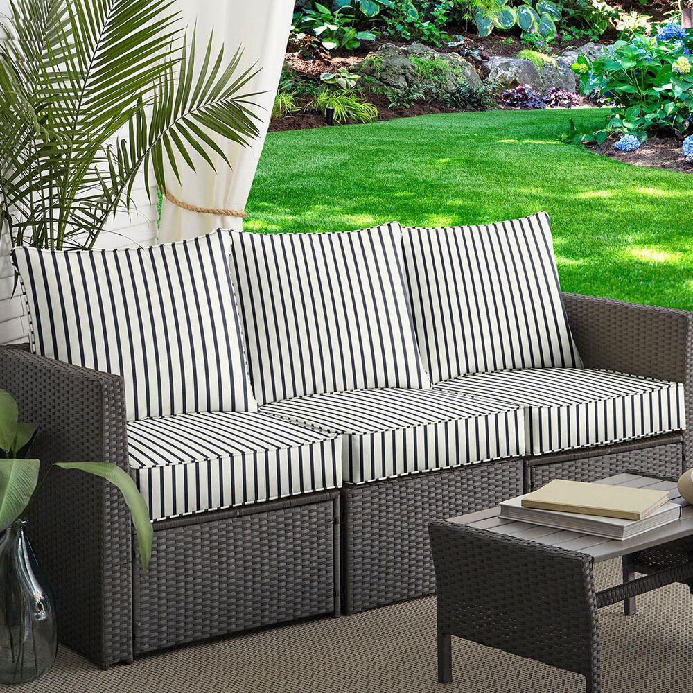 Sorra Home Sunbrella 6-Piece 23" x 25" Deep Seating Cushion Set in Lido Indigo, , large