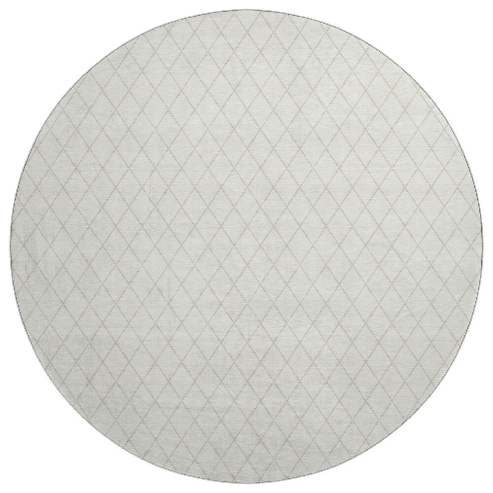 Dalyn Rug Company The Reserve TR15 Ivory 8" Round Indoor/Outdoor Area Rug, , large