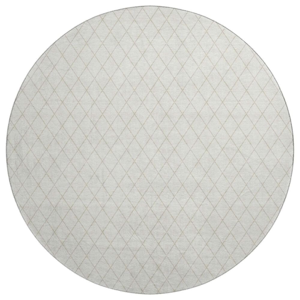 Dalyn Rug Company The Reserve TR15 Ivory 8" Round Indoor/Outdoor Area Rug, , large