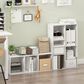 HOMLUX 5-Cube Open Shelf Storage Bookcase in White, , large