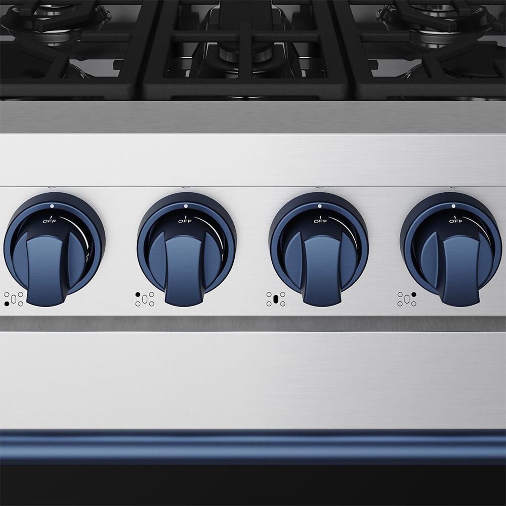 Thor Kitchen Gordon Ramsay 4.6 Cu. Ft. Professional Liquid Propane Range with Blue Handle Kit in Stainless Steel, , large