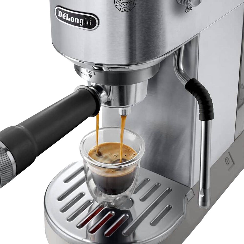 DeLonghi Dedica Duo 35 Oz Espresso Machine with Cold Brew in Metal, , large