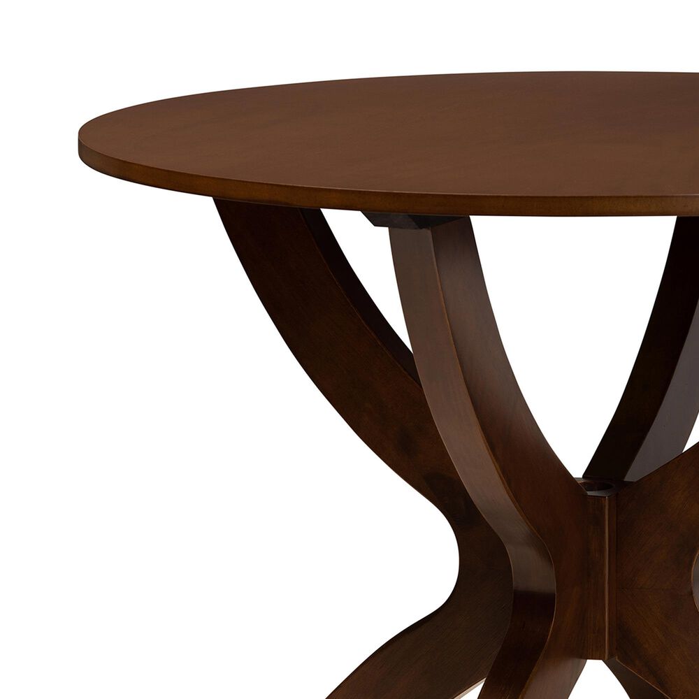 Baxton Studio Tilde Dining Table in Walnut Brown - Table Only, , large