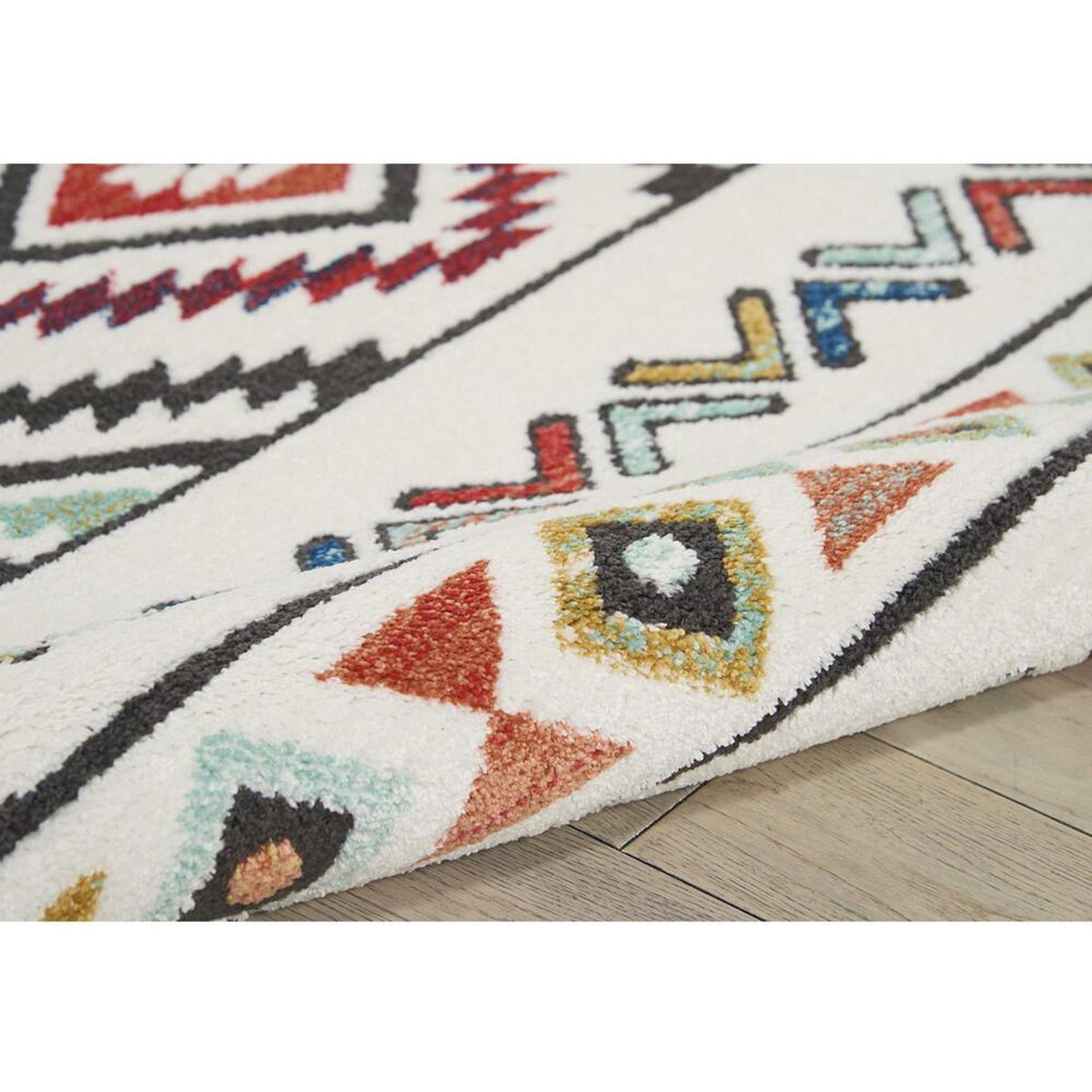 Nourison Navajo NAV06 7"10" x 10"9" White Area Rug, , large