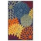 Nourison Aloha ALH05 2"8" x 4" Navy and Multicolor Indoor/Outdoor Area Rug, , large