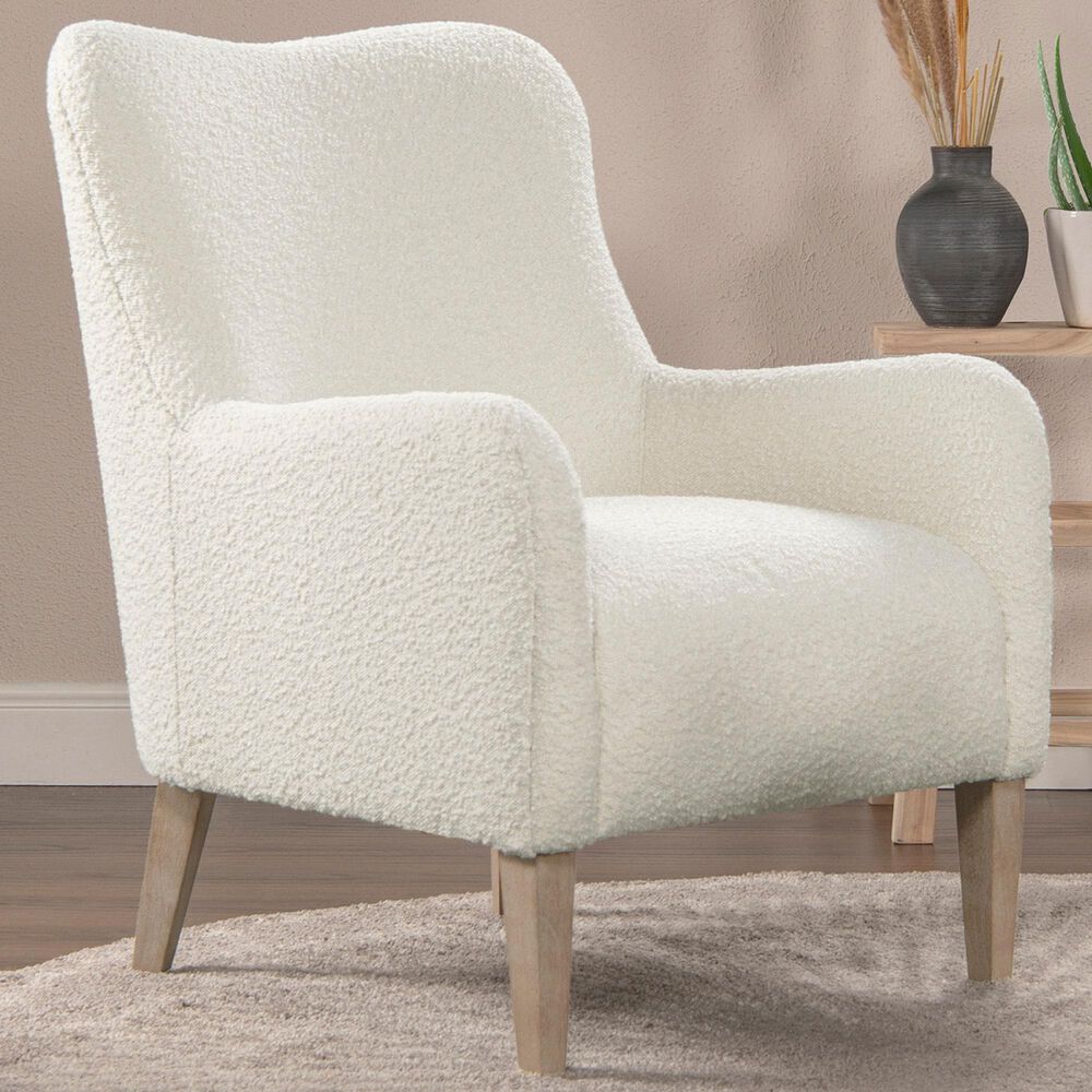 Jennifer Taylor Home Nimbus Accent Chair in Ivory White, , large