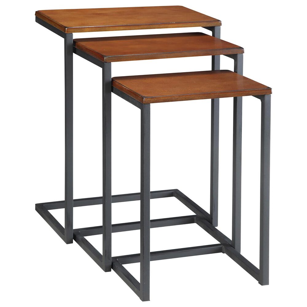 Carolina Chair and Table Addison Nesting Table Set in Chestnut (Set of 3), , large