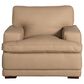 Bordeaux & Co 3-Piece Stationary Leather Living Room Set in Safari Fawn, , large