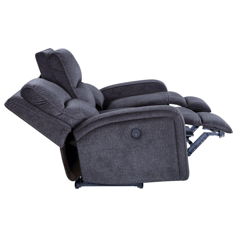 Steve Silver Lovell Power Reclining Sofa in Charcoal, , large