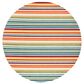 Safavieh Cabana CBN323A 3" Round Ivory and Green Indoor/Outdoor Area Performance Rug, , large