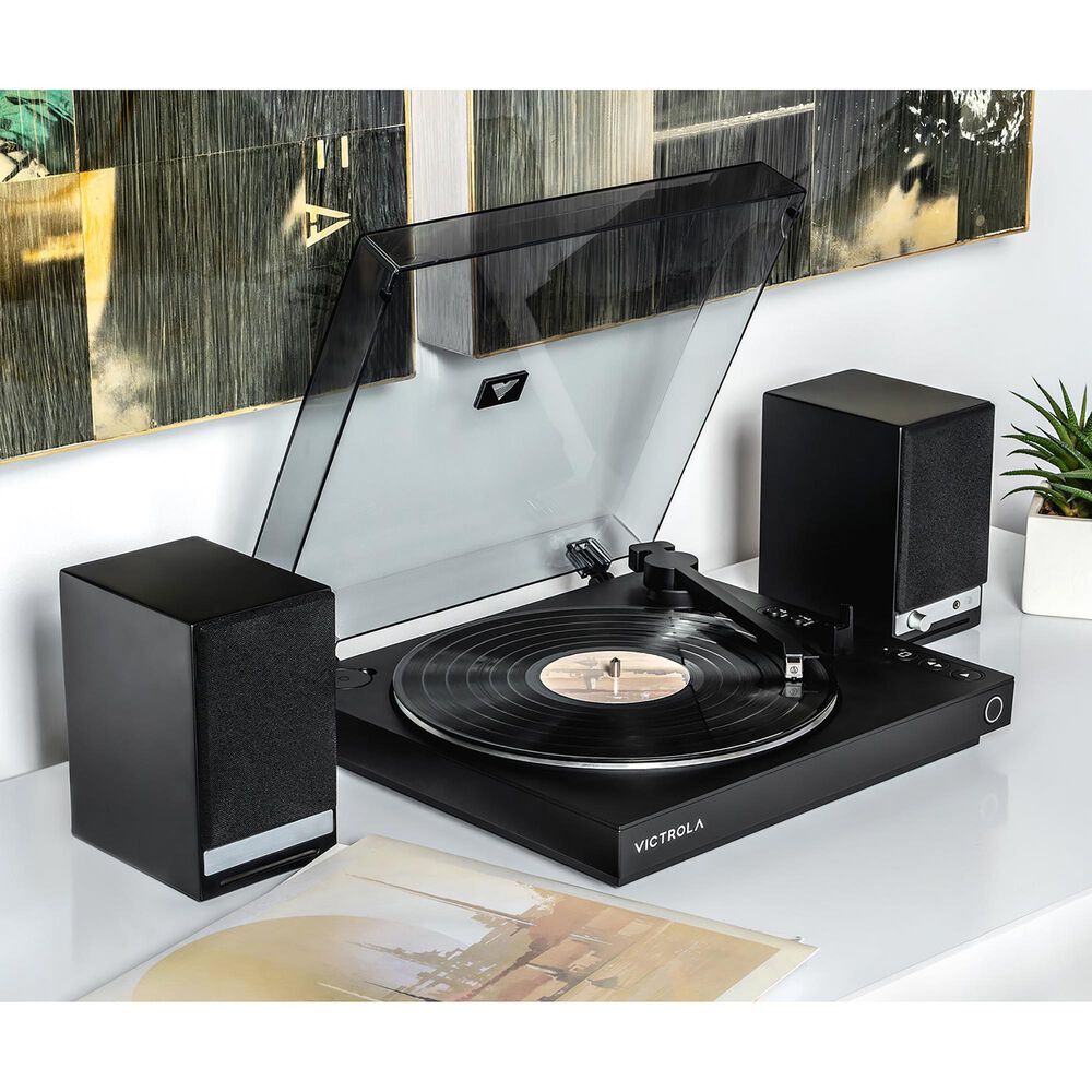 Victrola 2-Speed Automatic Turntable with Bluetooth in Black, , large