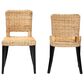 Baxton Studio Dermot Side Chair in Dark Brown and Natural Brown (Set of 2), , large