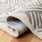 Safavieh Micro-Loop MLP262F 2"3" x 7" Gray and Ivory Runner, , large