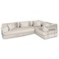 Jaxx Unsofa 2-Piece Modular Right Facing L-Shaped Sectional in Ivory Microvelvet, , large