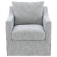 Coaster Winter Swivel Chair in Grey, , large
