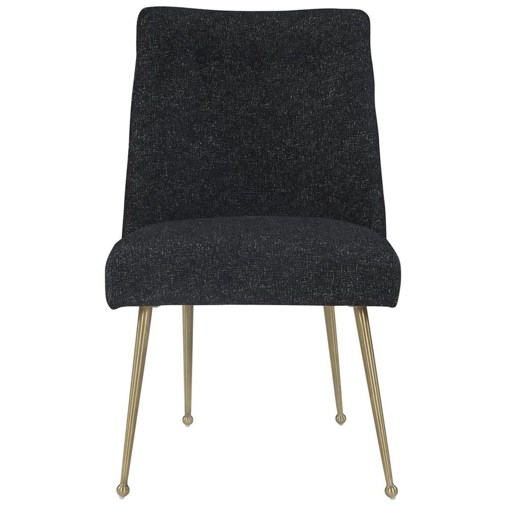 Tov Furniture Batik Linen Dining Chair in Black, , large