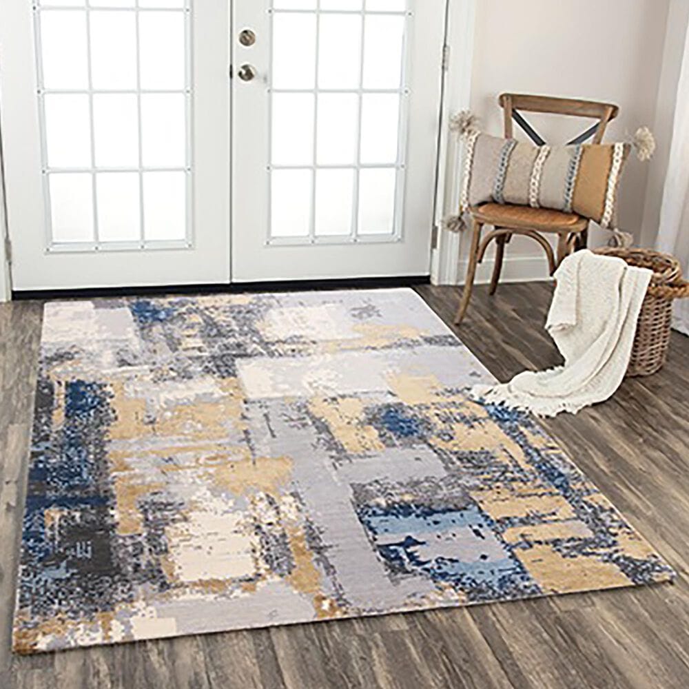 RIZZY Bolero BOL725 8&#39; x 10&#39; Ivory, Beige, Blue and Light Gray Area Rug, , large