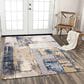 RIZZY Bolero BOL725 8" x 10" Ivory, Beige, Blue and Light Gray Area Rug, , large