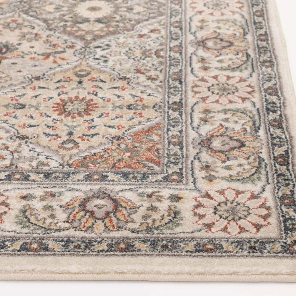 Central Oriental Montville Noriani 5&#39; x 7&#39;3&quot; Alabaster and Multicolor Area Rug, , large