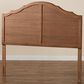 Baxton Studio Clive King Panel Headboard in Ash Walnut, , large
