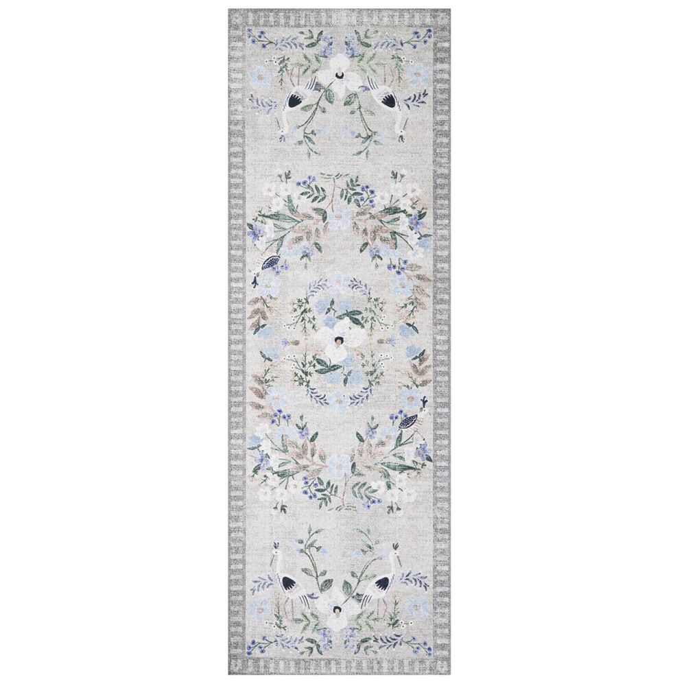 Rifle Paper Co. Palais PAL-03 2"6" x 7"6" Stone and Grey Runner, , large
