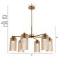 Hunter Beverly Glen Jasmine Roth 6-Light Chandelier in Luxe Gold, , large