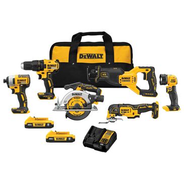 DEWALT 20V Max Brushless Cordless 6-Tool Combo Kit in Yellow and Black, , large