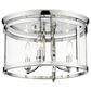 Golden Lighting Payton Flush Mount in Chrome, , large