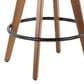 Lumisource Ahoy Swivel Counter Stool in Walnut and Black, , large